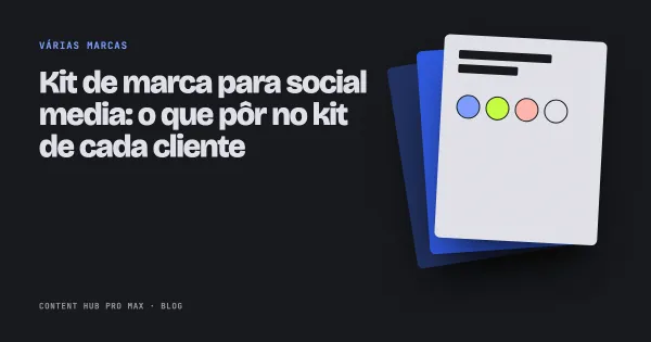 Kit de marca para social media: o que pôr no kit de cada cliente